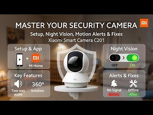 Xiaomi Smart Camera C201 – Setup, Features, Night Vision, Motion Alerts & Fixes