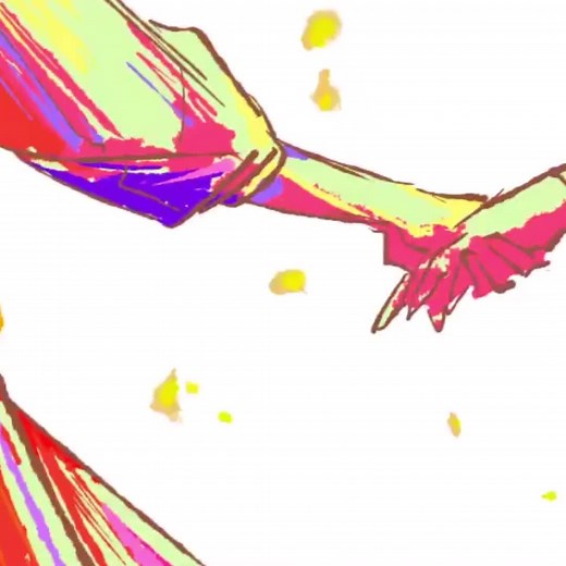 Vibrant Animated Art with Expressive Characters