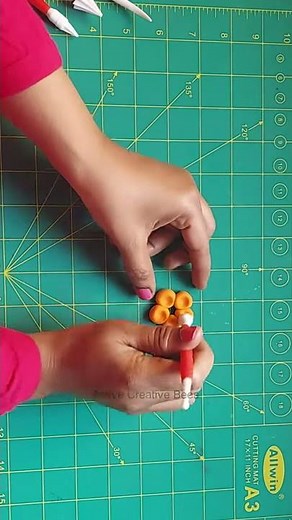 How to make Flowers with clay | Clay Modelling Flowers | Flower Clay Tutorial- 1 #shorts