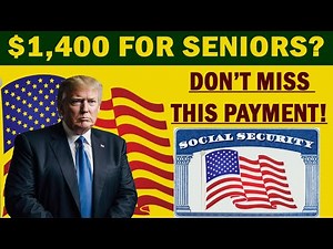 $1,400 Stimulus for Seniors in July 2025 | Full Eligibility & Claims Process You Need to Know!