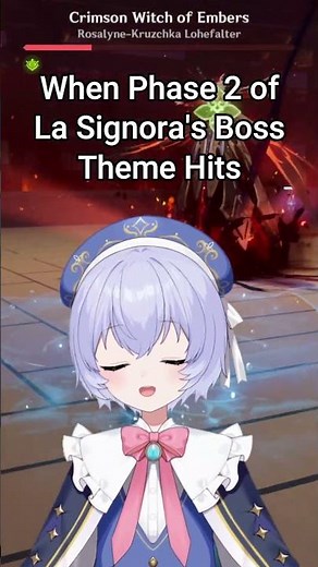 When Phase 2 of La Signora's Boss Theme Hits | Genshin Impact