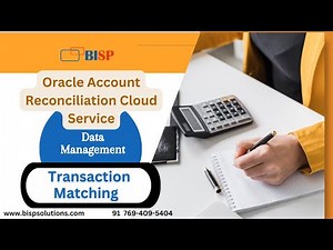 Oracle ARCS Transaction Matching USE case | Account Reconciliation - Cloud