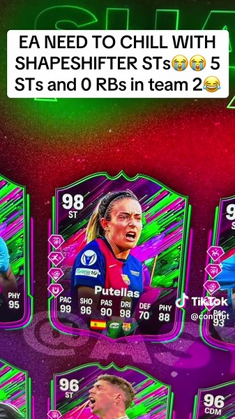 EA NEED TO CHILL WITH SHAPESHIFTER STs😭😭 5 STs and 0 RBs in team 2😂#eafc25 #eafc #fc25 #eafcfut25 #eafc25fut