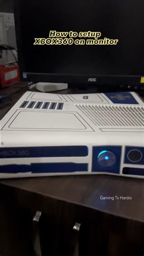 Xbox360 setup to monitor 🎮🖥️ #xbox360 #gaming #xbox #shorts #setup #xboxgaming #monitor