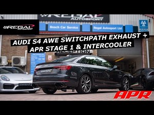 B9 S4 APR Stage 1 ECU Software, AWE Tuning SwitchPath Exhaust & APR Intercooler