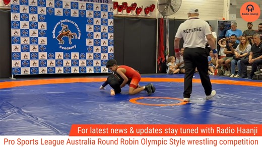 2.7K views · 32 reactions | Melbourne National Wrestling Academy and Pro Sports League Australia organised a Round Robin Olympic Style Wrestling Competition. Check out the highlights. #Highlights #wrestling #RadioHaanji #wrestlingaustralia | Radio Haanji | Facebook