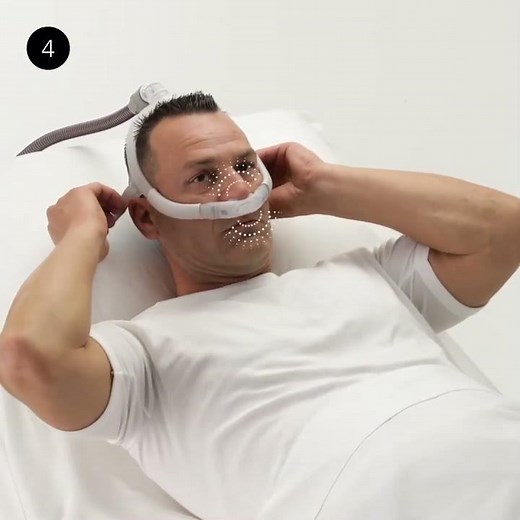 ResMed AirFit™ P30i Tube up Nasal Pillows CPAP mask Managing leaks