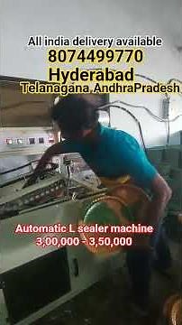 automatic L sealer machine paper plates packing fast hyderabad