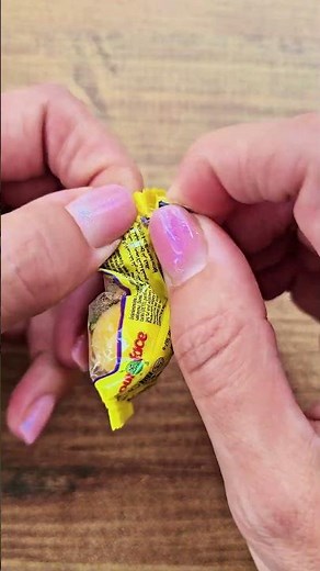 ASMR 🍋 Super Sour Candy Ball | Satisfying Crinkle & Unwrapping Sounds #Shorts