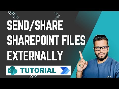 How to send/share SharePoint Files Externally using Power Automate #sharepoint #powerautomate