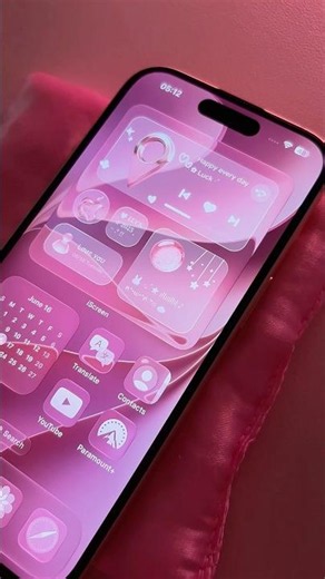 iOS 27 Pink iPhone Setup 💖 #iOS27 #Customization Cute Lock Screen Tutorial