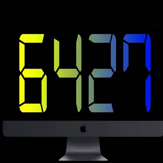 1 to 10000 Numbers on Old iMac | Numbers 1 to 10000 on Old iMac #Shorts