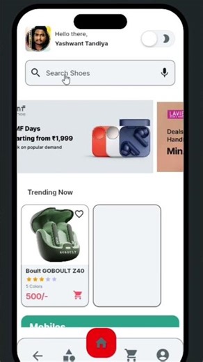 E-Commerce app design #appdevelopment #flutterflow