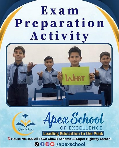 Exam Prep Fun 🎓 | Apex School's Exciting Activity for Young Minds 🌟