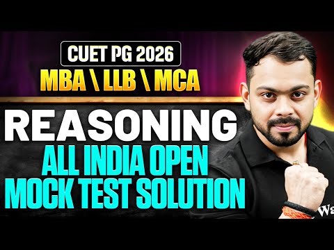 CUET PG Reasoning All India Open Mock Test Solution | CUET PG Reasoning Preparation Strategy 2026