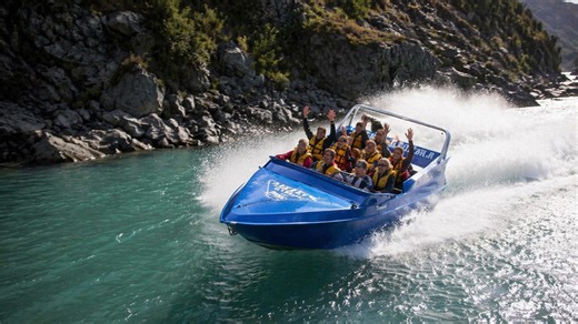 How fast can a jet engine boat go?