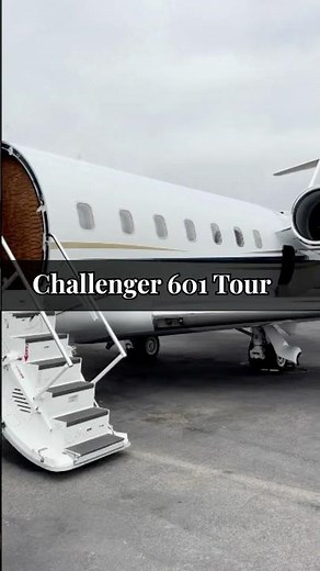 Inside a Challenger 601 Heavy Jet #businessaviation #privatejetcharter #luxurytravel