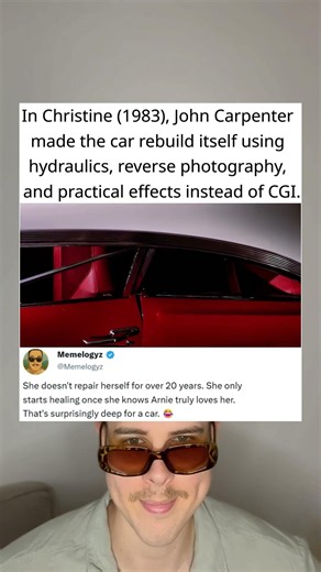 In Christine (1983), John Carpenter Brought the Car Back to Life Without CGI 😂
