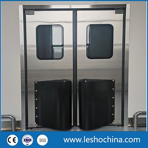 [Hot Item] Impact Traffic Double Leaf Swing Door for Food Factory, Warehouse, Restaurant, Kitchen, Supermarket