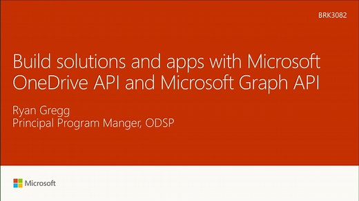 使用 Microsoft OneDrive API 和 Microsoft Graph API 建置解決方案和應用程式