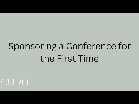 Sponsoring a Conference for the First Time