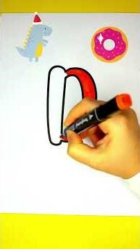 👉 ABC Learning – Coloring Letter D 🍎