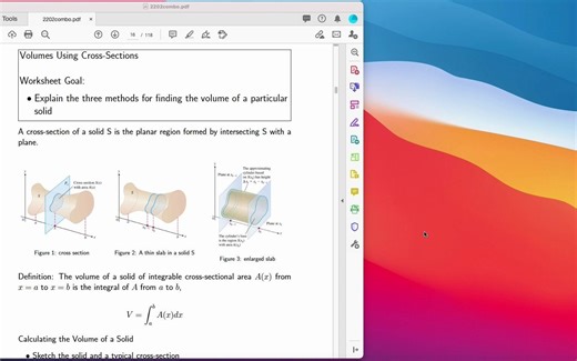 6.1 Disk and washer method for volumes