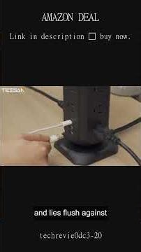 Power Strip Tower with 3 USB Ports 11 Outlets 6Ft Cord 1050J Surge Protection for Office