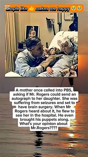 she asked for an autograph. Mr Rogers gave her much more