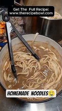 Homemade Noodles in 30 Minutes | KitchenAid Pasta Attachment + Hand-Cut Option #recipe #cooking