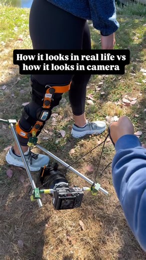 desmond studio on Instagram: "We rigged a $15K lens to a knee brace from Amazon for this POV. POV techniques are in our filmmaking playbook for a reason. They’re inherently immersive and put the viewer inside the story instead of watching from the outside. And they work as visual hooks because they’re so unexpected that they grab attention instantly. The thing about POV shots is there usually isn’t a straightforward solution or tool that just works out of the box. You have to figure it out based