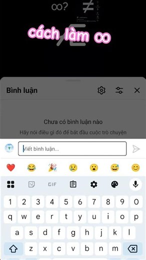 cách làm hình ∞