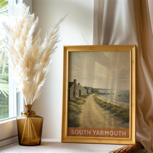 South Yarmouth Poster Cape Cod Coast – Vintage Beach South Yarmouth Wall Art Retro Travel Poster A4/A3/A2/A1/A0 - Etsy Australia