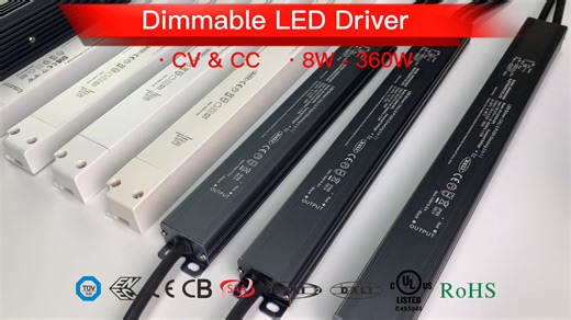 Intelligent LED Driver 12v 24v 36v 48v DMX WiFi ZigBee BLE Wireless Dimming 0-10V Triac DALI2 DALI Dimmable LED Light Driver