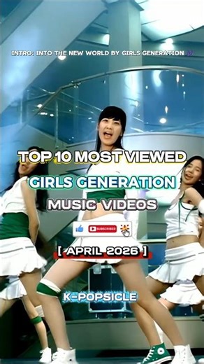 Top 10 Most Viewed Girls Generation MV #kpop #shorts