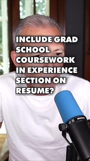Should you include grad school coursework in the experience section of your resume? Here's my advice and rationale... #resume #resumetips #recentgrad | Andrew LaCivita | Facebook
