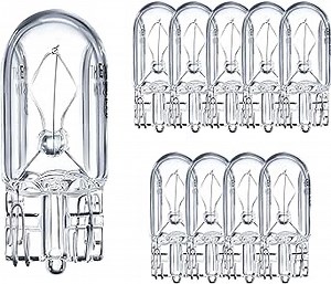 Pure Xenon Gas Bulbs - CRI 100, T3.25 Clear Wedge Base - 23 Lumens, 3 Watt, 12 Volts - 20000 Hours Dimmable Lights - Ideal for Landscapes - 2800K - Soft White, Pack of 10 - OL-46139