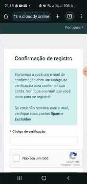 como criar conta no aplicativo CLOUDDY usando gerador de email temporario