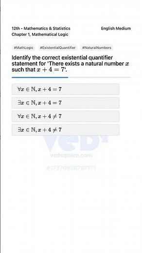 Math Logic Existential Quantifier Natural Numbers
