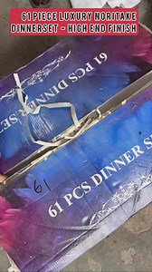 58K views · 713 reactions | Luxury Dinnerset - 61 Pc unboxing | Ocean Kaka Melamine | Facebook