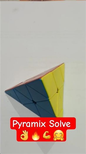 pyramix Solve by charu #ytshortsindia#cuber charu #pyramix Solve tricks