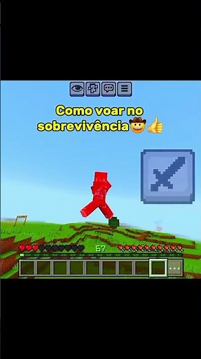 How to fly in survival mode 🤠👍 #minecraft