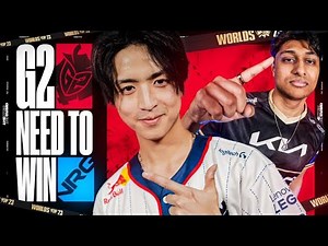 G2 NEED TO WIN TO MAKE QUARTERFINALS - G2 VS NRG - WORLDS 2023 - CAEDREL