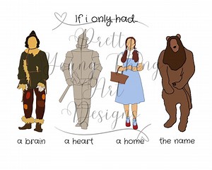 Wizard of Oz Fan Art Print: Dorothy and Friends (digital Download) - Etsy