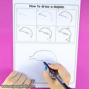 20K views · 331 reactions | How to Draw a Dolphin Step by Step for...