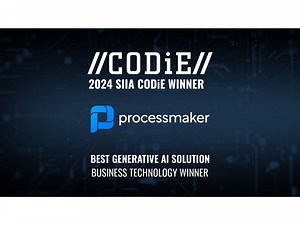ProcessMaker Wins Top Award as 2024 Best Generative AI Solution from SIIA CODiE