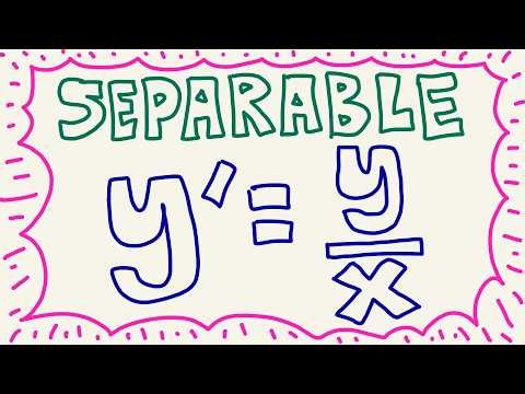 Solve y' = y / x (Separable)