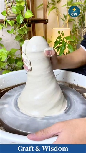 Real Pottery Skills | Handmade Ceramic Cup Creation. #craft #wisdom
