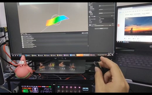 数字孪生实控虚之有限元代理模型预测：unity3D，ansys，python，传感器