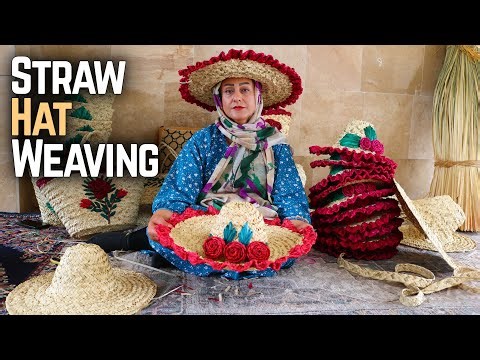 Straw Hat Weaving by Hand | A Traditional Craft with Dried Wild Grass